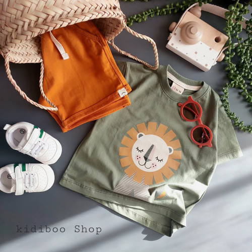 ست تیشرت شلوارک شیر