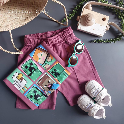 ست تیشرت شلوارک ماینکرافت